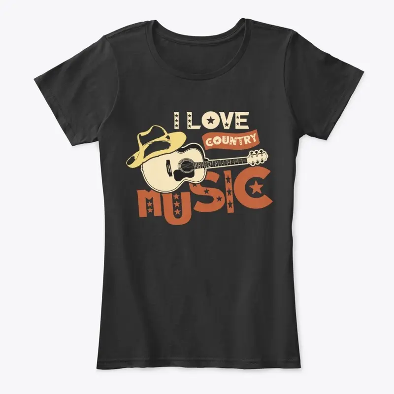 I LOVE COUNTRY MUSIC APPAREL