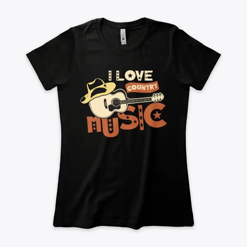 I LOVE COUNTRY MUSIC APPAREL