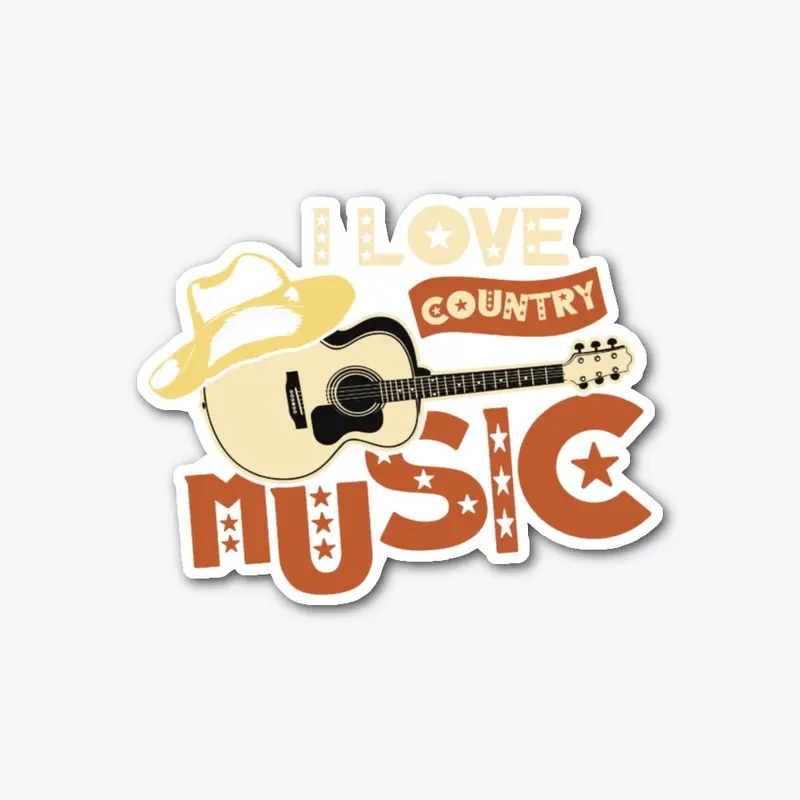 I LOVE COUNTRY MUSIC ACCESSORIES