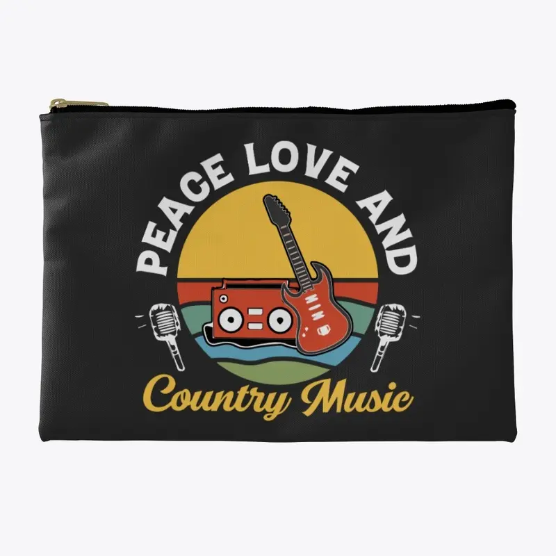 PEACE LOVE AND COUNTRY MUSIC ACCESSORIES