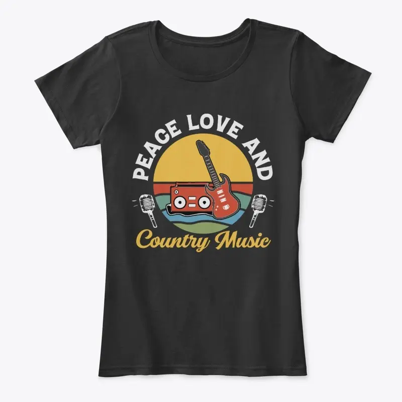 PEACE LOVE AND COUNTRY MUSIC APPAREL