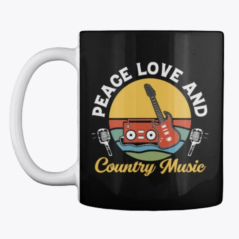 PEACE LOVE AND COUNTRY MUSIC ACCESSORIES